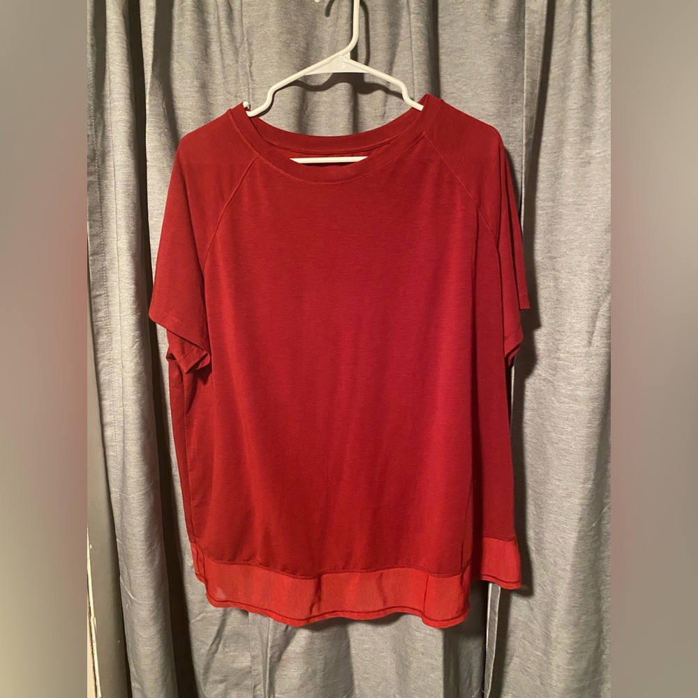 Red blouse